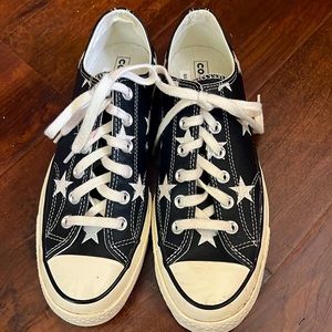 Leather star chuck taylor converse